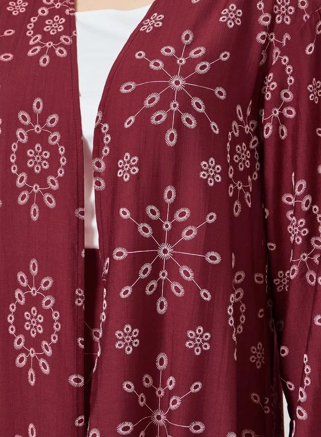 Styli  Women Printed Kimono and Wide Leg Pants Co-Ords for Women | Best Price UAE